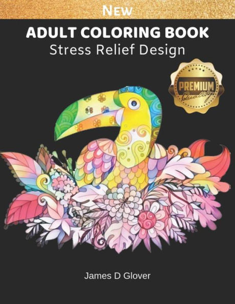 Adult Coloring Book: Stress Relieves Coloring Page for Relaxation for Teens, Adults & Elderly | Large Print | 1-Side (Adult Coloring Page)