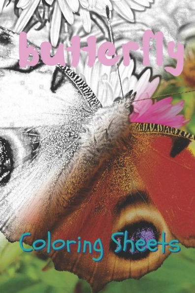 Butterfly Coloring Sheets: 30 butterflies drawings,coloring sheets adults relaxation, coloring book for kids, for girls, volume 15