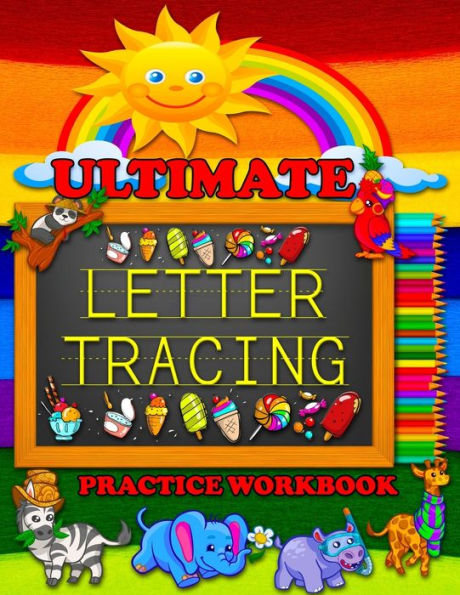 Ultimate Letter Tracing Practice Workbook : Number And Letter Tracing Book For Preschoolers. Great For Practicing Tracing Letters And Numbers For Toddlers (Black And White Edition)