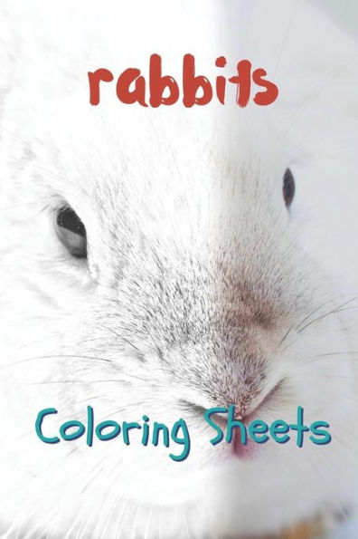 Rabbit Coloring Sheets: 30 Rabbit Drawings, Coloring Sheets Adults Relaxation, Coloring Book For Kids, For Girls - 9781797658834