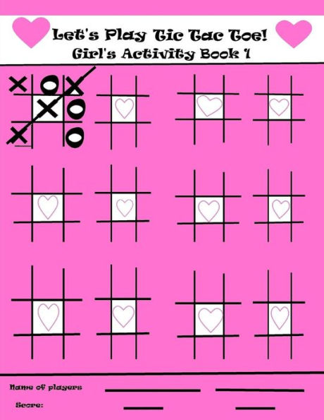 Let's Play Tic Tac Toe Girl's Activity