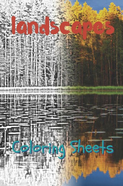 Landscape Coloring Sheets: 30 landscape drawings,coloring sheets adults relaxation, coloring book for kids, for girls, volume 9