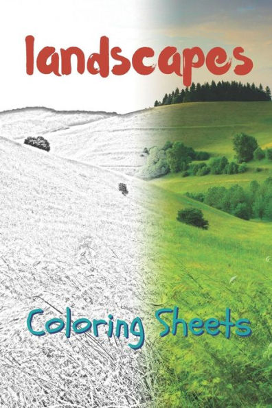Landscape Coloring Sheets: 30 landscape drawings,coloring sheets adults relaxation, coloring book for kids, for girls, volume 13