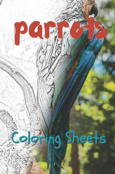 Parrot Coloring Sheets: 30 Parrot Drawings, Coloring Sheets Adults Relaxation, Coloring Book For Kids, For Girls - 9781797819228
