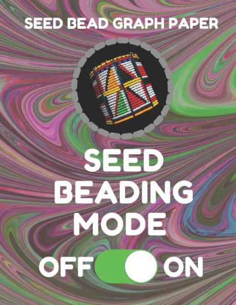 Seed Bead Graph Paper: Book For Designing Seed Beading Patterns, 8.5 By 11 Inches, Large Size, Funny Mode Dark Swirl Cover
