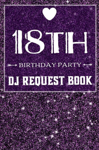 18th Birthday Party DJ Request Book: Guest Music Requests Book and Messages For 18 Party 100 Pages 9x6 Inches - 9781798087923