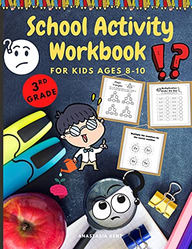 School Activity Workbook For Kids Ages 8-10: Brain Challenging Activity Book, Math, Writing And More - 9781803530000
