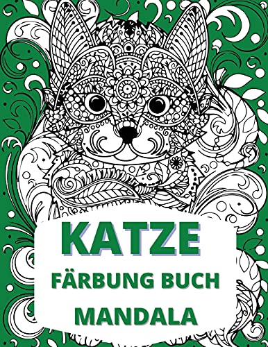Katze Mandala F??rbung Buch : Katzen F??rbung Buch, Stress Relieving Designs f??r Erwachsene Entspannung