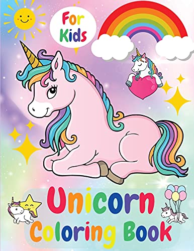 Unicorn Coloring Book For Kids: Ages 4 -8 Activity Book For Kids, Educational Children's Workbook - 9781915061065