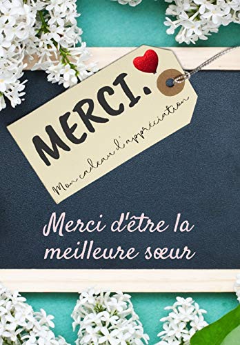 Merci D'??tre La Meilleure Soeur : Mon cadeau d'appr??ciation: Livre-cadeau en couleurs - Questions guid??es - 6,61 x 9,61 pouces
