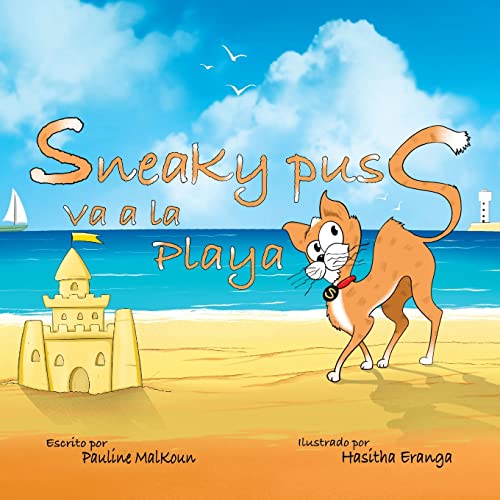 Sneaky Puss Goes To The Beach (Spanish Edition)