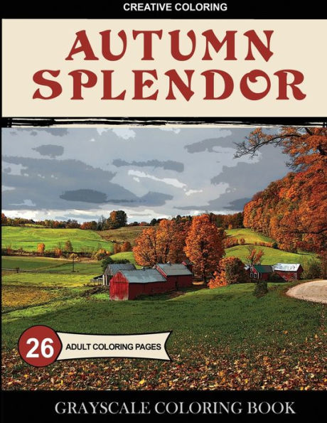 Autumn Splendor: Grayscale Coloring Book