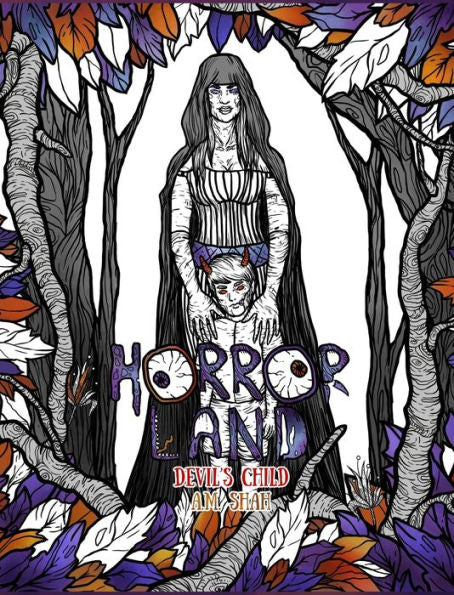 Libro de colorear para adultos Horror Land: Devil's Child (Libro 7)