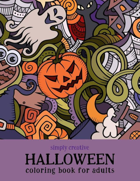 Simply Creative Halloween Coloring Books For Adults - 9781944474041