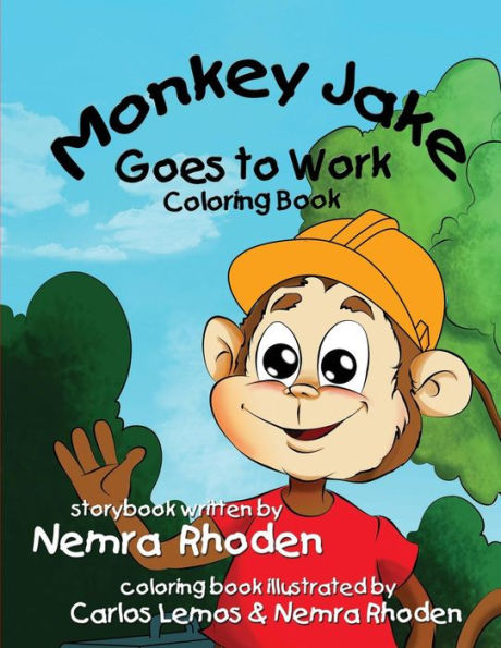 Monkey Jake Goes To Work Coloring Book - 9781945669064