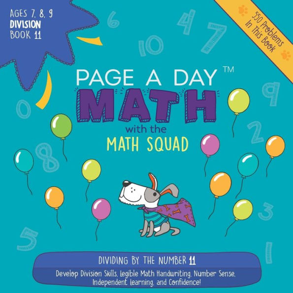 Page A Day Math Division Book 11: Dividing By 11
