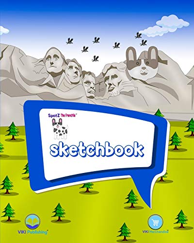 SpotZ The Frenchie?äó SKETCHBOOK: 120 pages - 8?Ç?x10?Ç? - Softcover - Drawing - Writing - School - College - Notes - Branded - Office Supplies