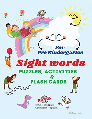 Sight Words Puzzles, Activities & Flashcards: For Pre-Kindergarten (Life Puzzle - Sight Word)