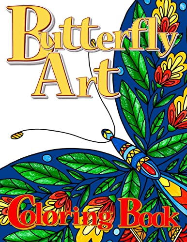 Butterfly Art Coloring Book For Adults