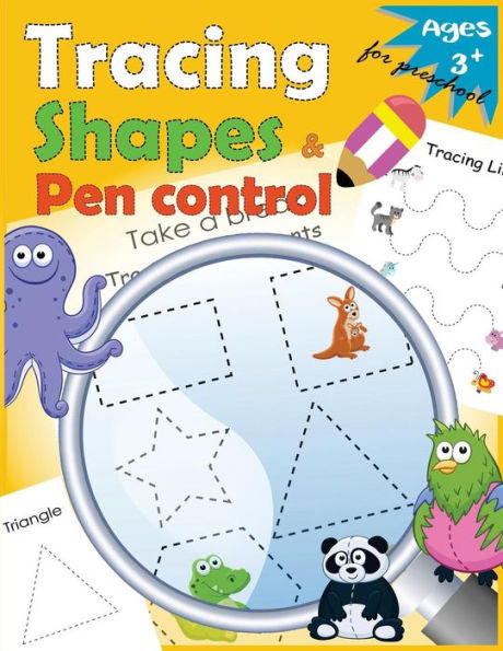 Tracing Shapes & Pen Control For Preschool : Kindergarten Tracing Workbook - 9781973842996