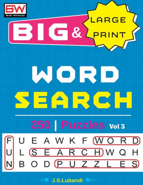 BIG & Large Print WORD SEARCH Puzzles (Volume 3)
