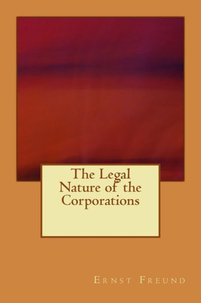 The Legal Nature Of The Corporations