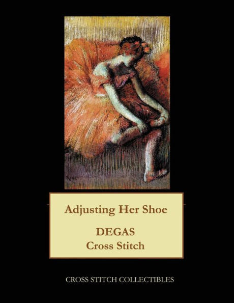Ajustando su zapato: patrón de punto de cruz de Degas