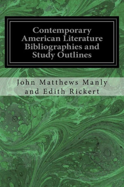 Contemporary American Literature Bibliographies and Study Outlines