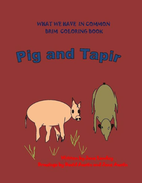 Pig And Tapir : What We Have In Common Brim Coloring Book