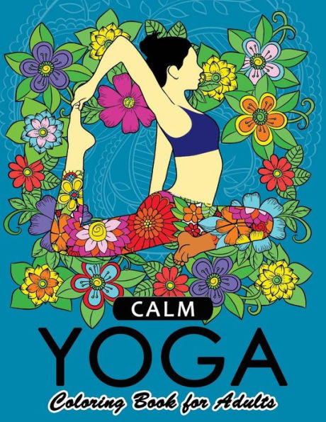 Clam Yoga Coloring Book for Adults: Relaxation and Mindfulness with Yoga Pose in the Garden flower with Animals