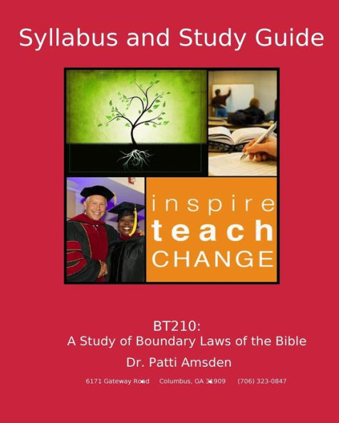 BT210 Syllabus: Boundary Laws of the Bible, A Study of