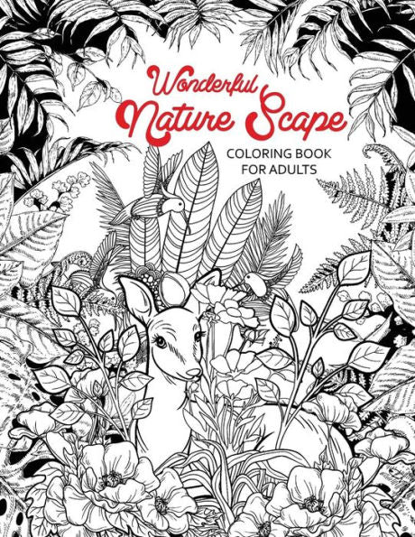 Wonderful Nature Scape Coloring Book : City, Beach, Island And More !