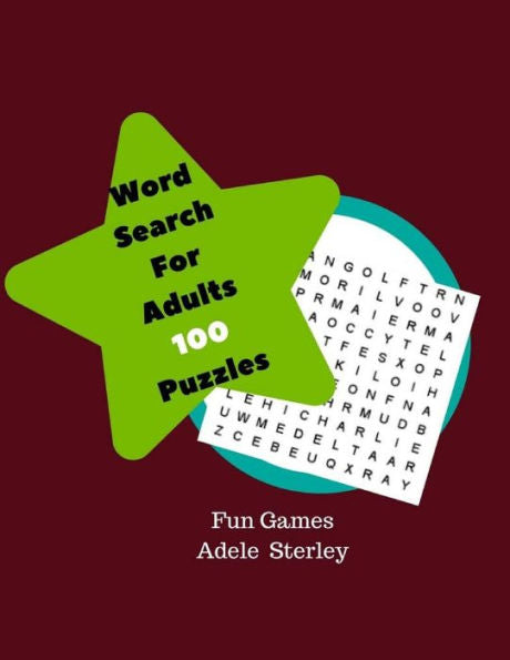 Word Search For Adults 100 Puzzles Fun Games