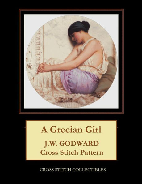 Una niña griega: patrón de punto de cruz de JW Godward