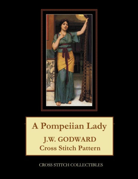 Una dama pompeyana: patrón de punto de cruz de JW Godward