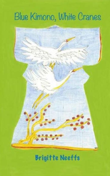 Blue Kimono, White Cranes