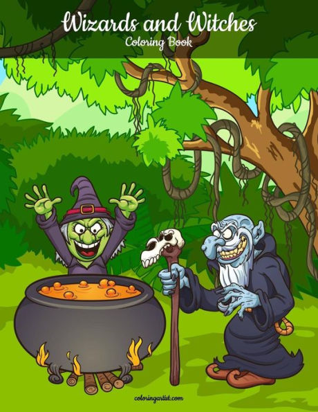 Wizards And Witches Coloring Book 1