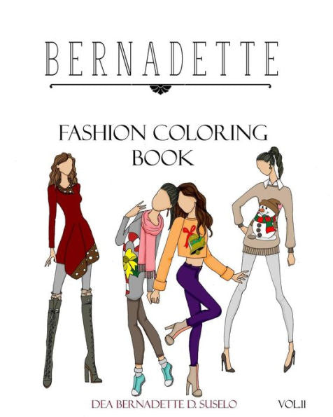 BERNADETTE Libro para colorear de moda Vol.11: Trajes navideños para usar debajo del abrigo