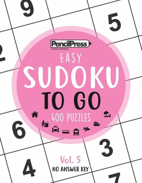 Sudoku To Go (400 Puzzles, Easy) : Sudoku Puzzle Books For Adults - 9781979619219
