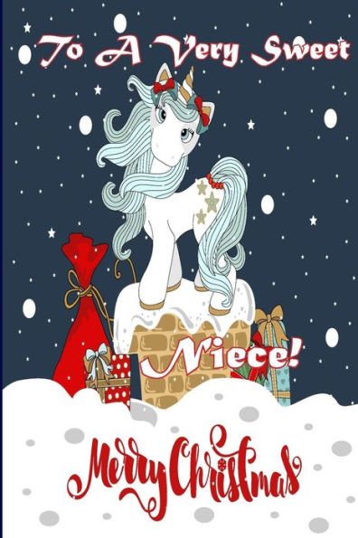 To A Very Sweet Niece! Merry Christmas (Coloring Card) : Holiday Messages, Christmas Animals, Coloring For Young Children