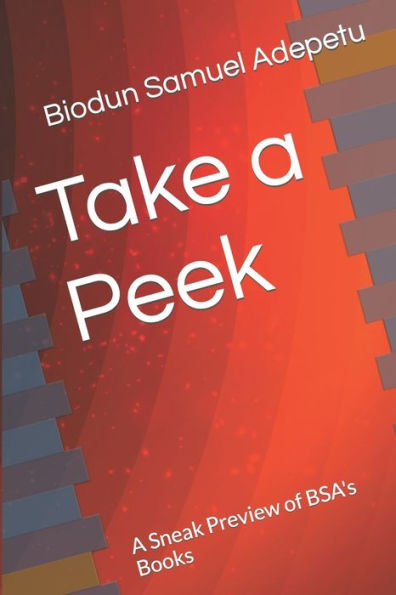 Take A Peek : Asneak Preview Of Bsa' Books