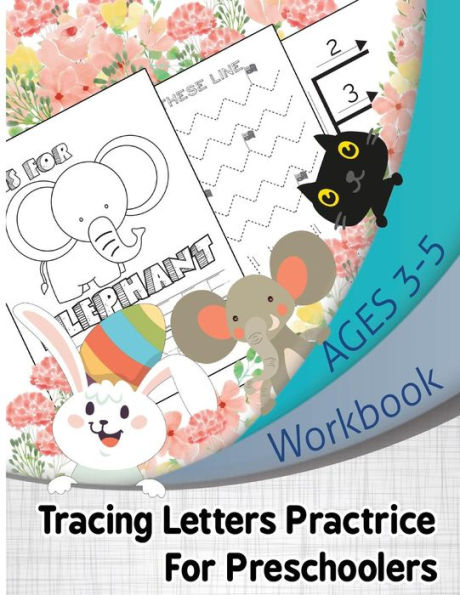 Tracing Letters Practice For Preschoolers Workbook Ages 3-5 : Schools & Teaching, Early Childhood Education, Kid's Educational Activity Books