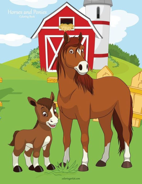 Horses and Ponies Coloring Book 1