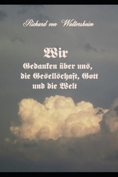 Wir : Gedanken ?ber Uns, Die Gesellschaft, Gott Und Die Welt