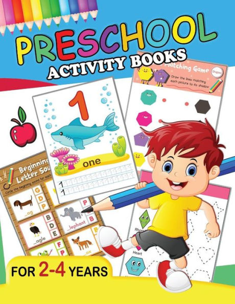 Preschool Activity Books : Fun Big Workbook For Toddler Age 2-4