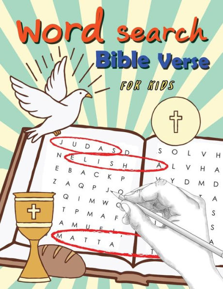 Word Search Bible Verse For Kids : Word Search For Bible Study For Kids Ages 6-8
