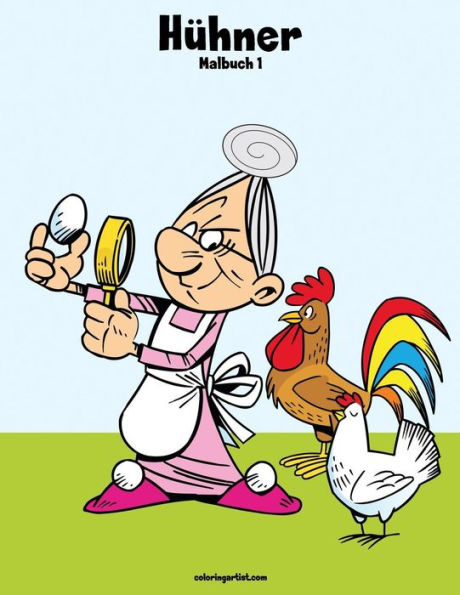 Hühner-Malbuch 1 (German Edition)