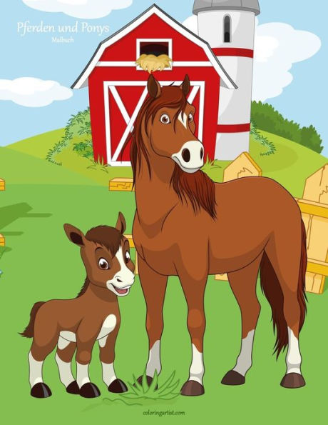 Malbuch Mit Pferden Und Ponys 1