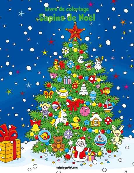 Livre De Coloriage Sapins De Noël 1