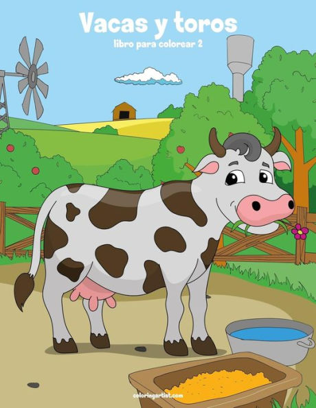 Vacas Y Toros Libro Para Colorear 2